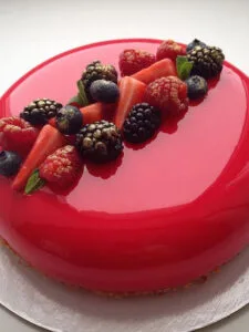Strawberry Mirror Glaze